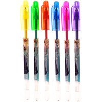 6 Pack Frozen Multi-Coloured Glitter Pens