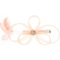 Light Pink Feather Fascinator Clip