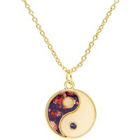 Floral Yin Yang Necklace