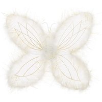 Kids White And Gold Angel Wings