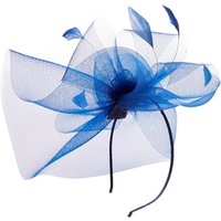 Navy Feathered Fascinator