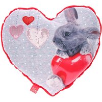 Studio Pets Bunny Love Heart Cushion