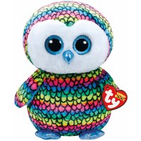 TY Beanie Boos Large Aria The Rainbow Owl Soft Toy