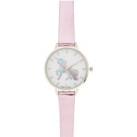 Pink Metallic Unicorn Watch