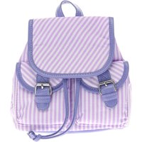 Purple Stripe Buckle Backpack