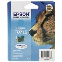 EPSON Cheetah T0712 Cyan Ink Cartridge, Cyan