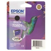 EPSON Hummingbird T0801 Black Ink Cartridge, Black