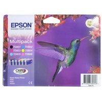 EPSON Hummingbird T0807 6-colour Ink Cartridges - Multipack
