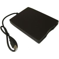 DYNAMODE External USB Floppy Disc Drive - Black, Black