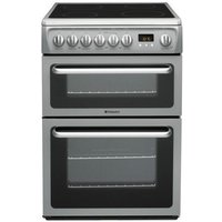 HOTPOINT DSC60S Electric Ceramic Cooker - Silver, Silver