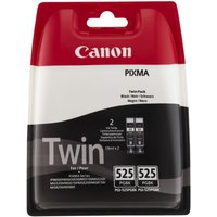 CANON PGI-525 Black Ink Cartridge - Twin Pack, Black