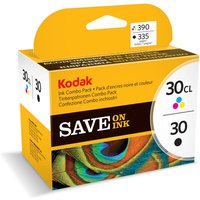 KODAK 30 Series Tri-colour & Black Ink Cartridge - Twin Pack, Black