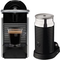 NESPRESSO 11323 Nespresso Pixie Coffee Machine & Aeroccino - Aluminium