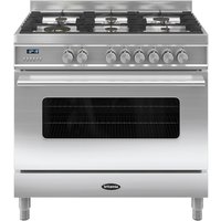 BRITANNIA Delphi 90 RC9SGDES Dual Fuel Range Cooker - Stainless Steel, Stainless Steel