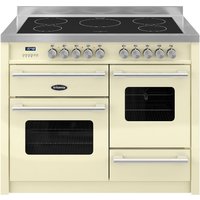 BRITANNIA Delphi 110 XG Electric Induction Range Cooker - Gloss Cream & Stainless Steel, Stainless Steel