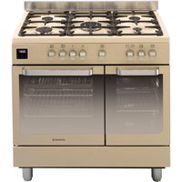 HOOVER HGD9395IV Dual Fuel Range Cooker - Ivory & Stainless Steel, Stainless Steel