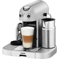 NESPRESSO 11335 Nespresso GranMaestria Coffee Machine & Aeroccino - Silver, Silver