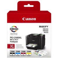 CANON Canon PGI-2500XL Black, Cyan, Magenta & Yellow Ink Cartridges - Multipack, Black