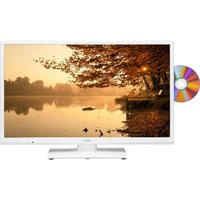 24" LOGIK L24HEDW15 LED TV With Built-in DVD Player - White, White