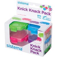 SISTEMA 21127 Knick Knack Square 62 Ml Boxes - Pack Of 4