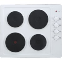 ESSENTIALS CSPHOBW15 Electric Solid Plate Hob - White, White
