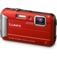PANASONIC Lumix DMC-FT30EB-R Tough Compact Camera - Red, Red