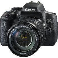 CANON EOS 750D DSLR Camera With EF-S 18-135 Mm F/3.5-5.6 IS STM Zoom Lens, Black