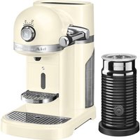 NESPRESSO Artisan Nespresso Hot Drinks Machine With Aeroccino 3 - Almond Cream, Cream