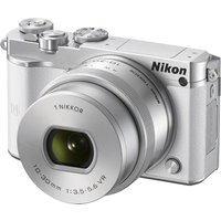 NIKON 1 J5 Compact System Camera With NIKKOR 10-30 Mm F/3.5-5.6 VR Zoom Lens - White, White