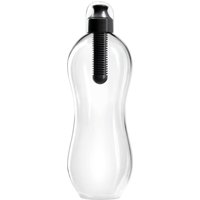 BOBBLE 1 Litre Water Bottle - Black & Transparent, Black