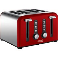 RUSSELL HOBBS Windsor 22831 4-Slice Toaster - Red, Red