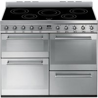 SMEG Symphony 110 Cm Electric Induction Range Cooker - Stainless Steel, Stainless Steel