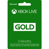 MICROSOFT Xbox LIVE Gold Membership 3 Month Subscription, Gold