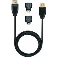 SANDSTROM S15TH116 Ultra Thin HDMI A To HDMI A Cable & Micro Adapters - 1.5 M