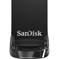 SANDISK Ultra Fit USB 3.0 Memory Stick - 128 GB, Black, Black