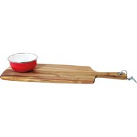 JAMIE OLIVER Acacia Serving Board With Enamel Dish