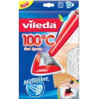 VILEDA 100°C Hot Spray And Steam Microfibre Refill Pads