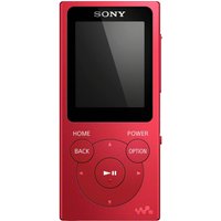 SONY Walkman NW-E394R 8 GB MP3 Player With FM Radio - Red, Red