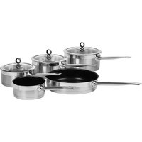 MORPHY RICHARDS 46415 5 Piece Non-stick Pan Set - Stainless Steel, Stainless Steel