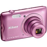 NIKON COOLPIX A300 Compact Camera - Pink, Pink
