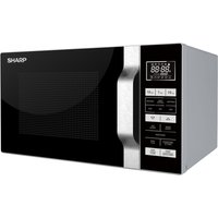 SHARP R760SLM Microwave With Grill - Silver & Black, Silver