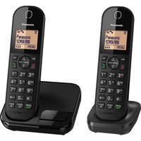 PANASONIC KX-TGC412EB Cordless Phone - Twin Handsets