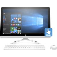 HP 24-g085na 24" Touchscreen All-in-One PC - White, White