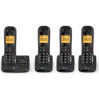 BT XD56 Cordless Phone With Answering Machine - Quad Handsets