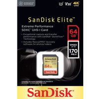 SANDISK Extreme Plus Class 10 SD Memory Card - 64 GB
