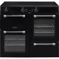 LEISURE Cookmaster CK100D210K Electric Induction Range Cooker - Black & Chrome, Black