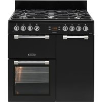 LEISURE Cookmaster CK90F232K 90 Cm Dual Fuel Range Cooker - Black & Chrome, Black