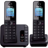 PANASONIC KX-TG8182EB Cordless Phone With Answering Machine - Twin Handsets