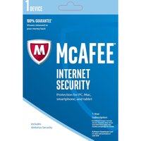 MCAFEE Internet Security 2016 - 1 User For 1 Year