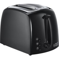 RUSSELL HOBBS Textures 21641 2-Slice Toaster - Black, Black